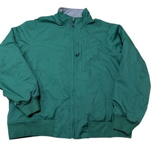 Orvis Green Full Zip‎ Jacket Mens Large Waffle Lined
